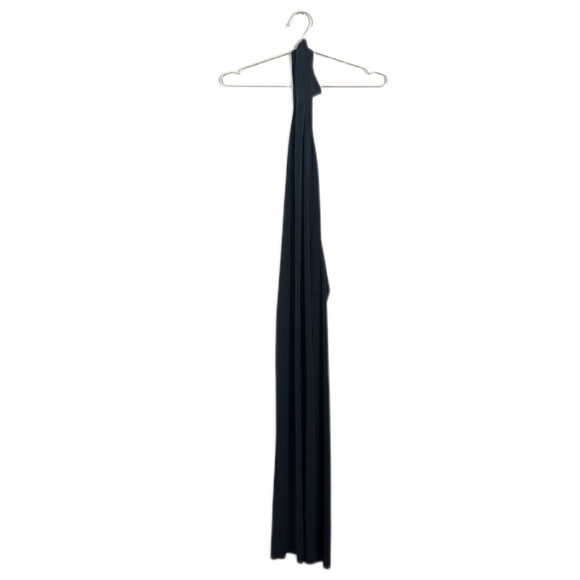 Norma Kamali x REVOLVE Halter Turtle Size Slit Gown in Black Size M - Picture 2 of 7